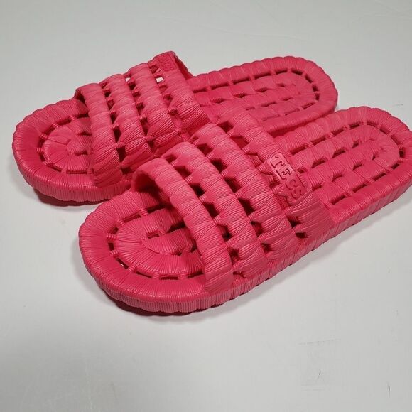 TECS Women's Pink Slides Flip-flops. - Picture 3 of 7